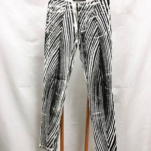 NWT Joe's B&W Wood Grain Print Skinny Ankle Jeans